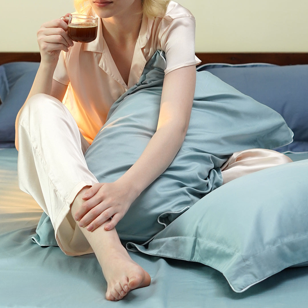 Origin Bedsheet In Aqua