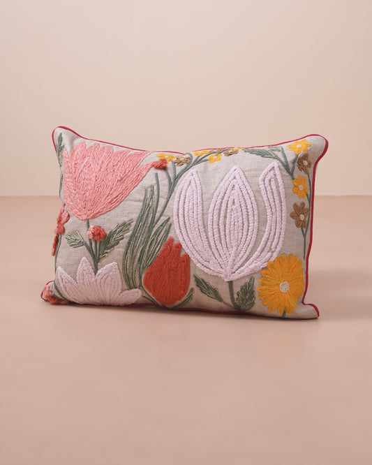 Lotus Tufted Cushion Cover