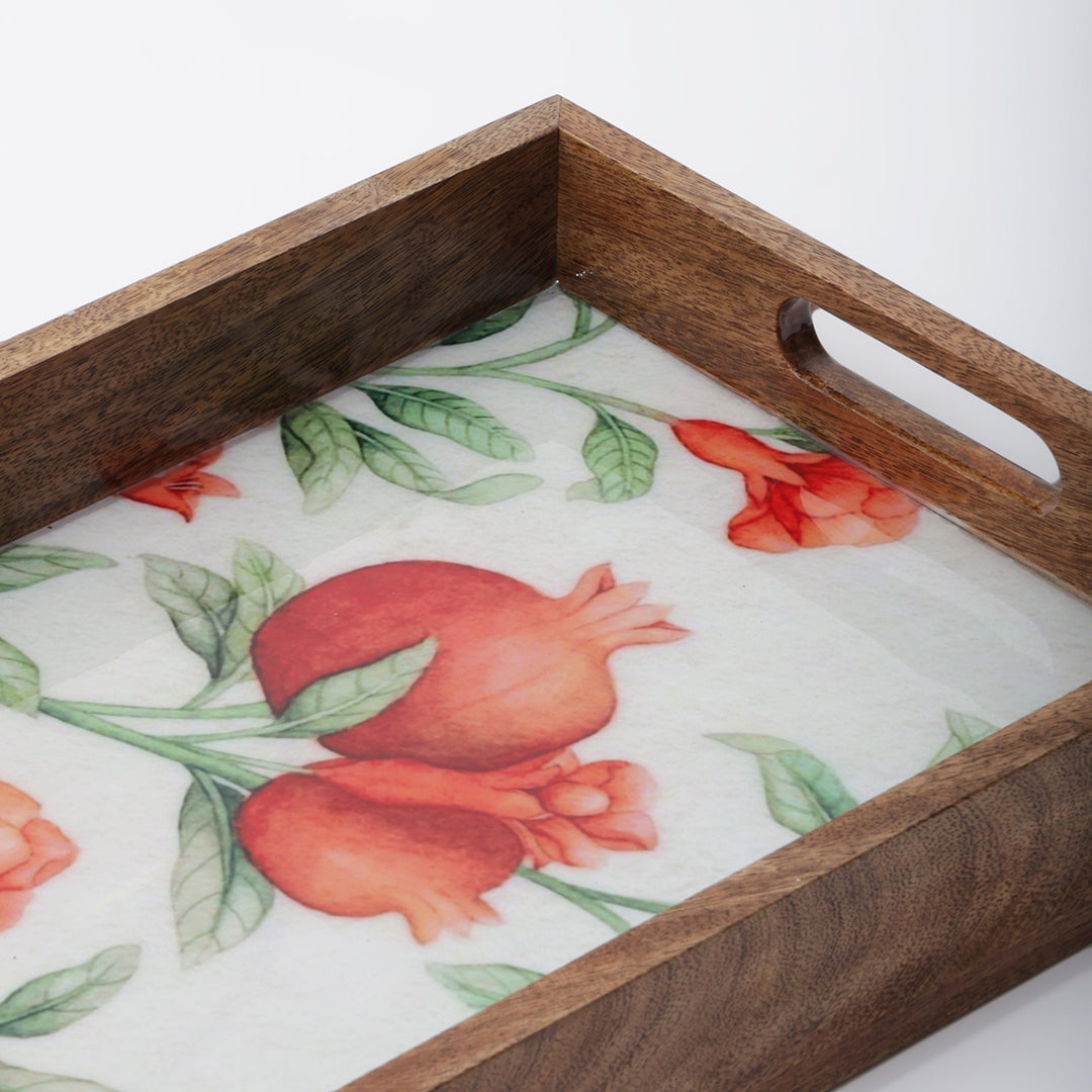 Pomegranate Charm Rectangle Tray