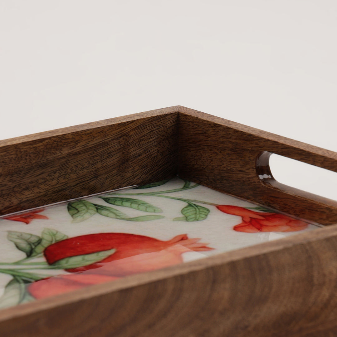 Pomegranate Charm Rectangle Tray