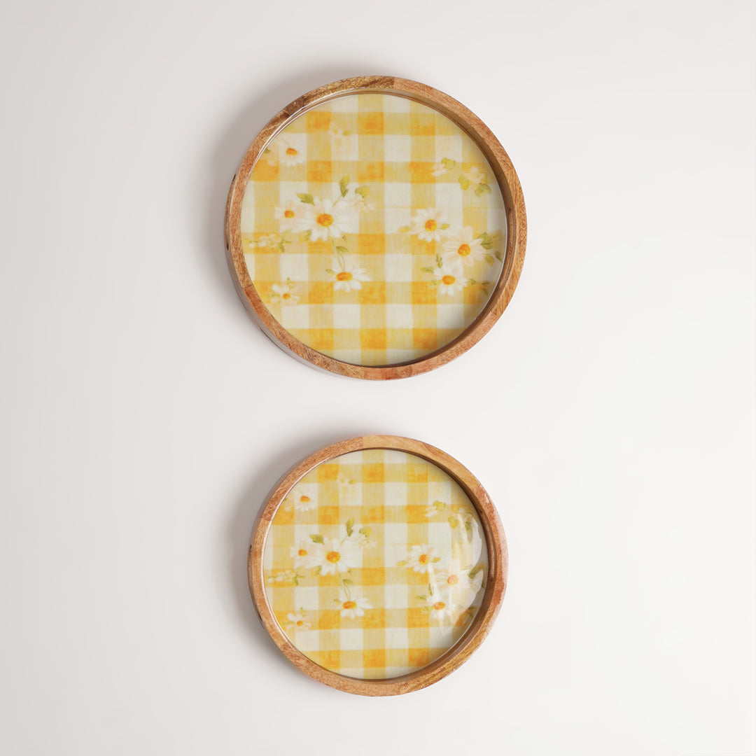 Butterbright Round Tray (Set of 2)