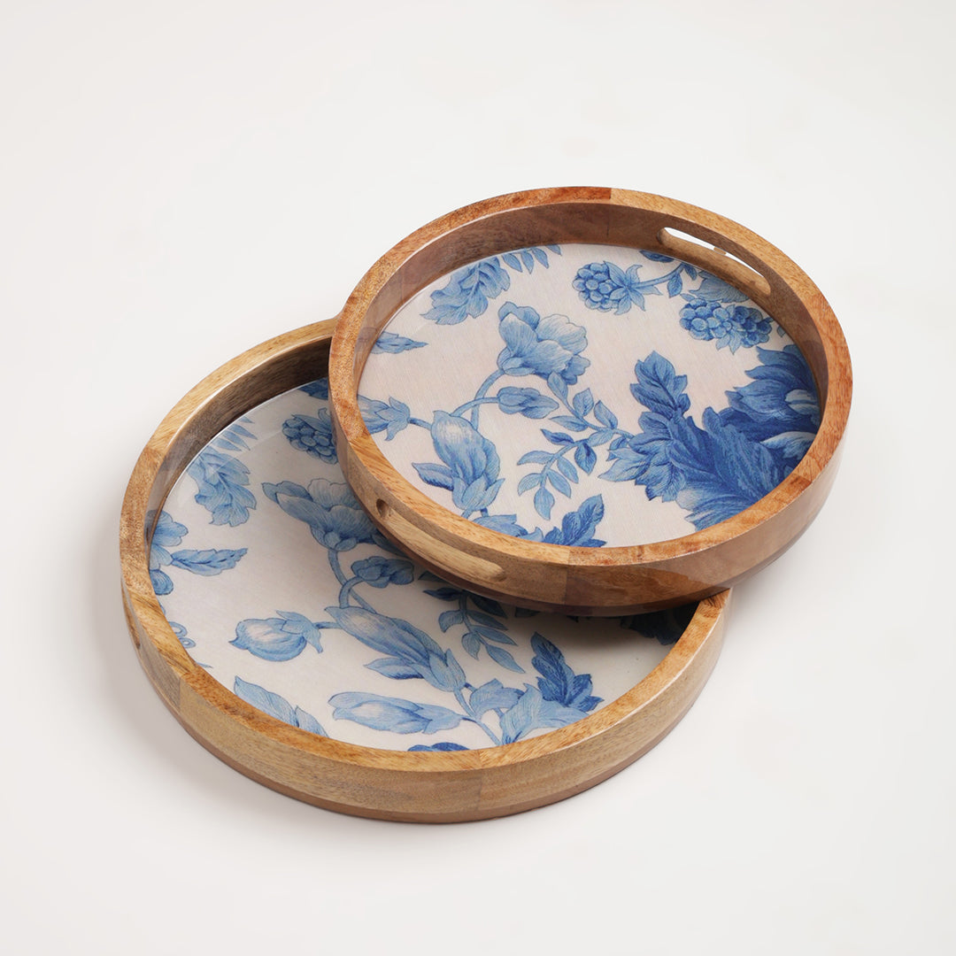 Bluora Round Tray (set of 2)