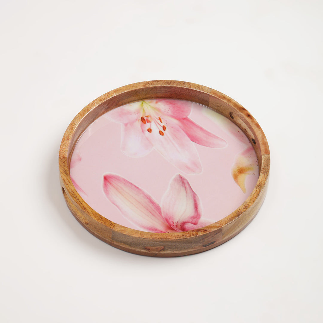 Pinkanova Round tray ( Large)