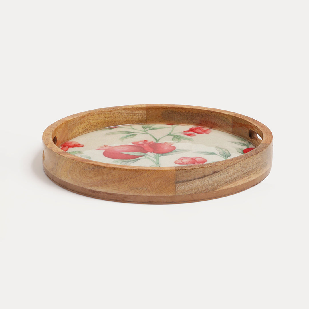 Pomegranate Charm Round Tray (Small)