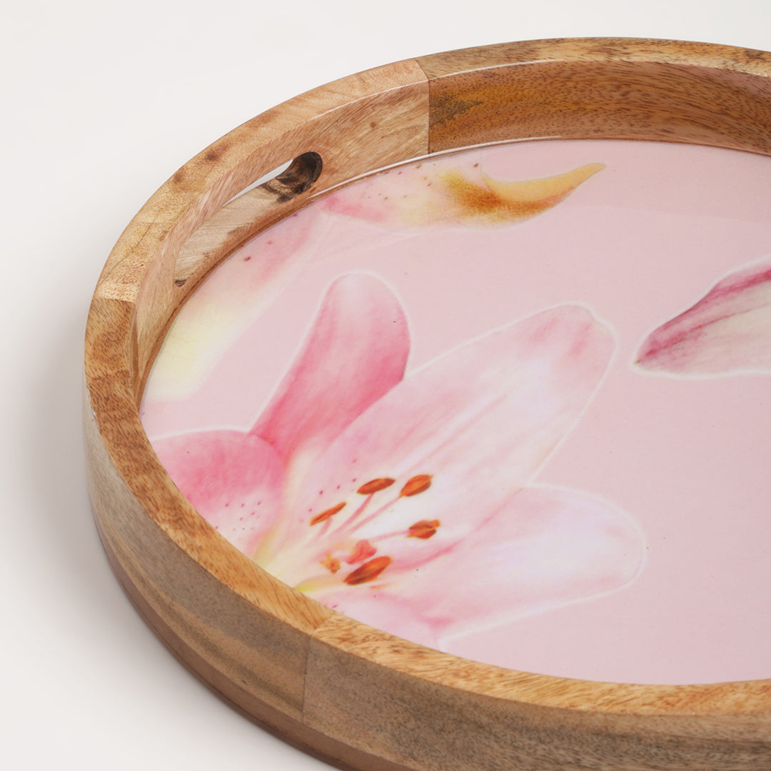 Pinkanova Round tray ( Large)