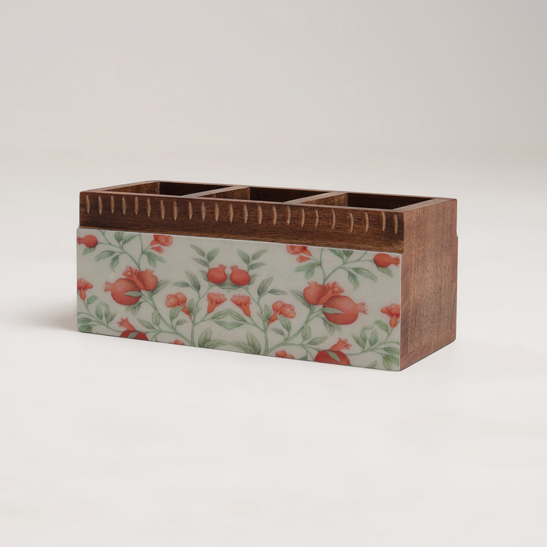 Pomegranate Charm Cutlery Box