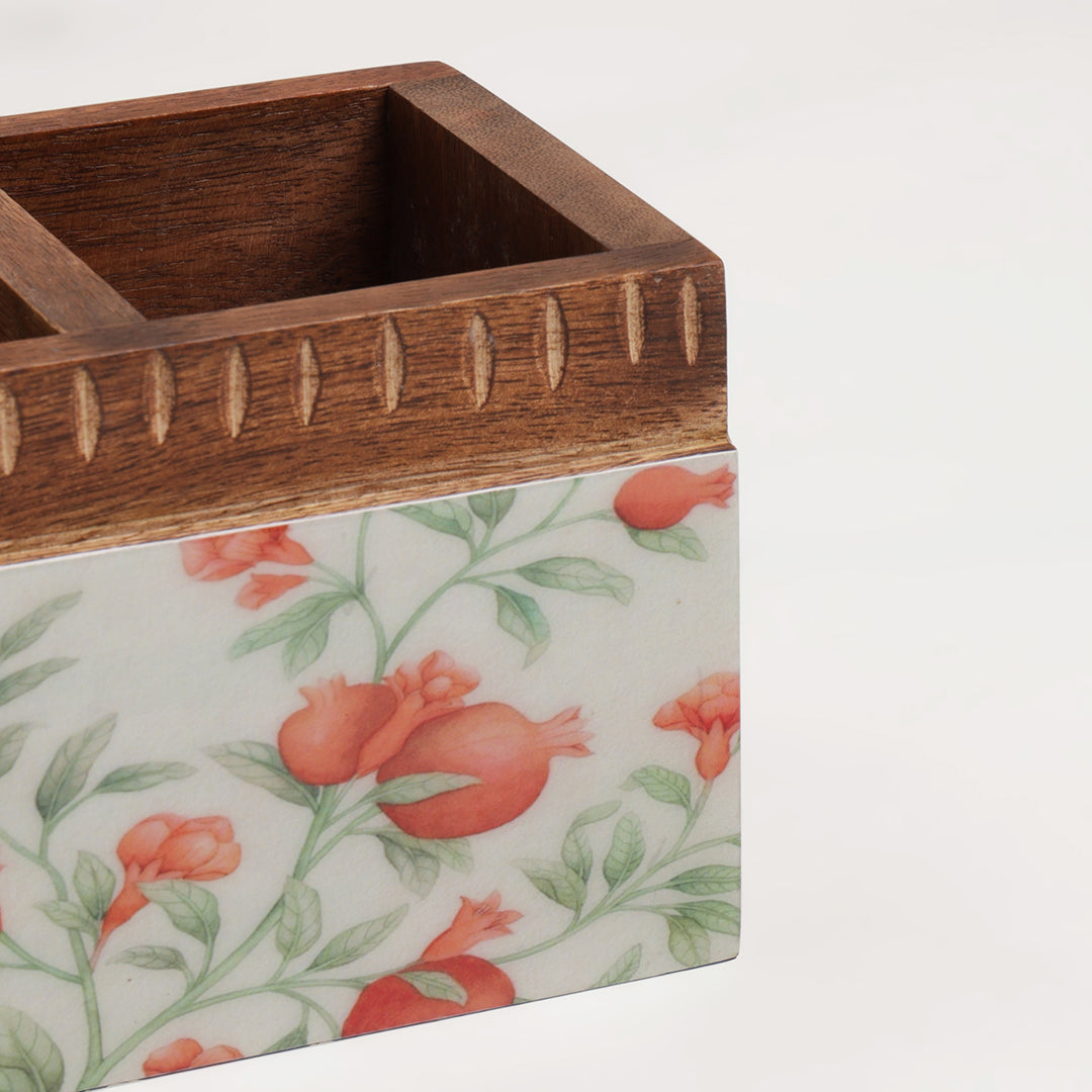 Pomegranate Charm Cutlery Box