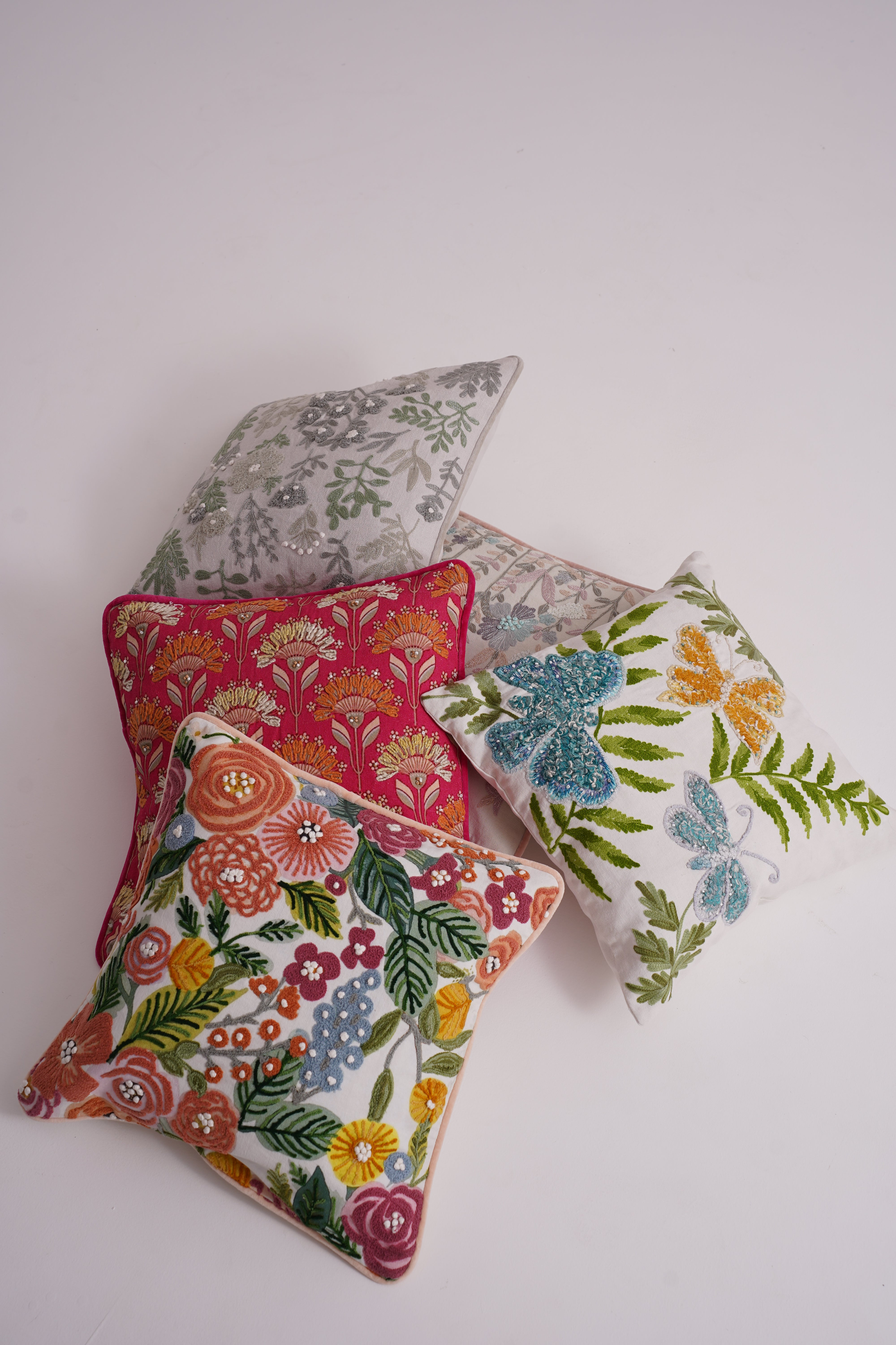 Embroidered Cushion Cover