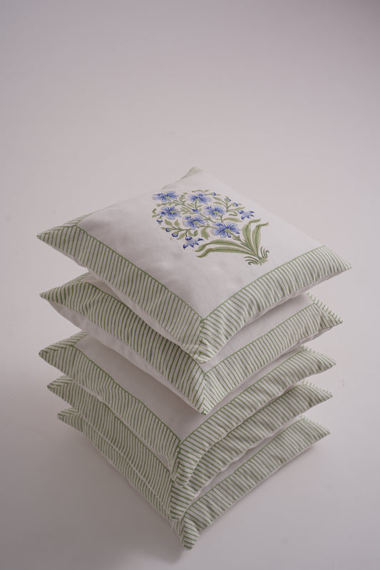 Sapphire Garden Cushion Covers
