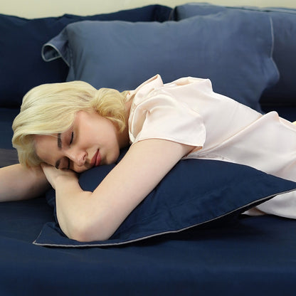 Origin Bedheet In Dark Blue