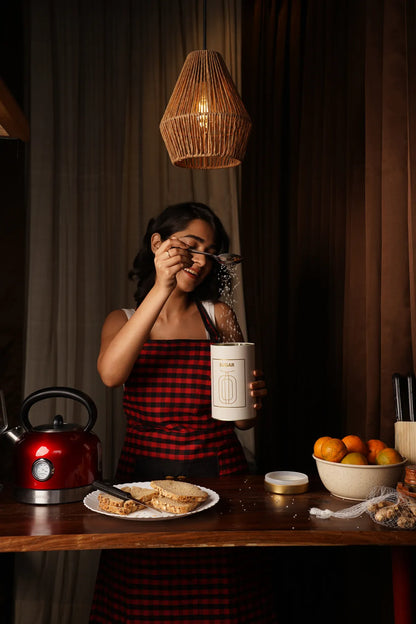 Red Bold Fushion Apron