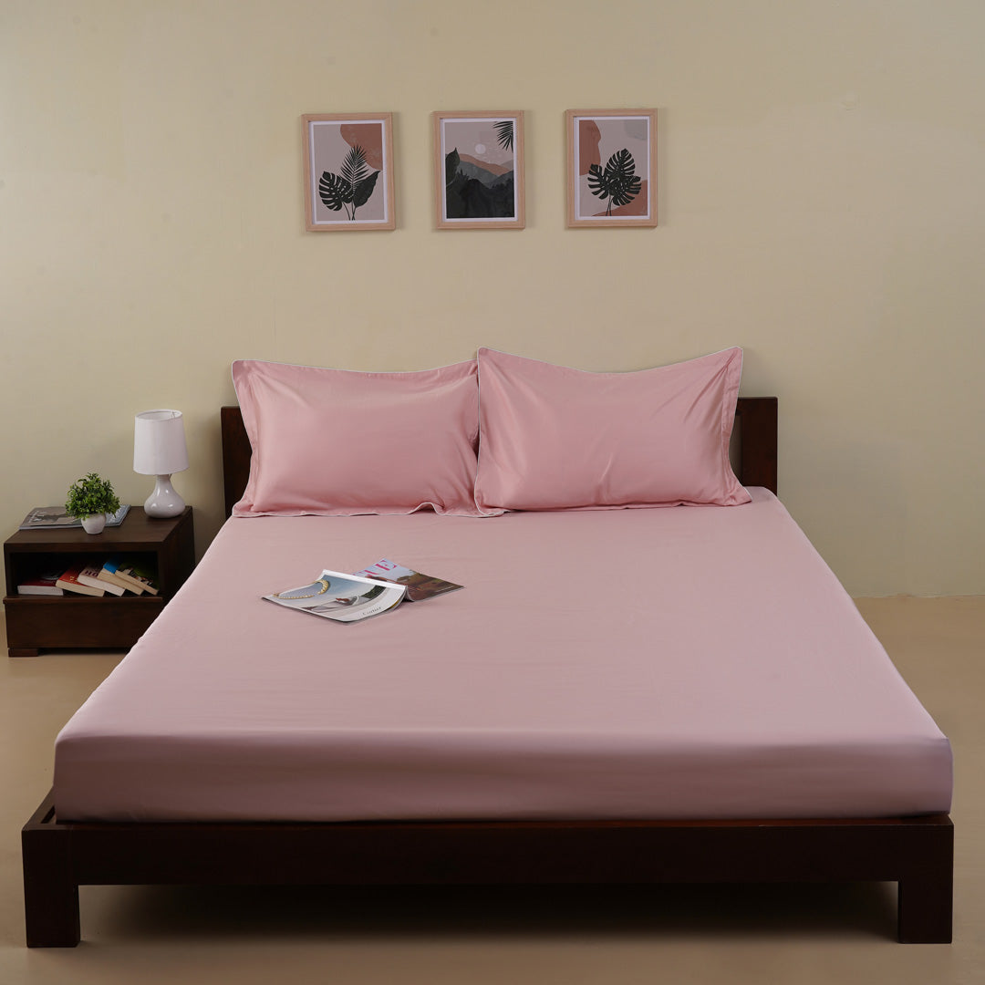 Origin Bedheet In Pastel Pink