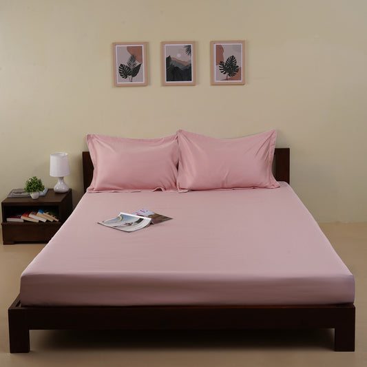 Origin Bedheet In Pastel Pink