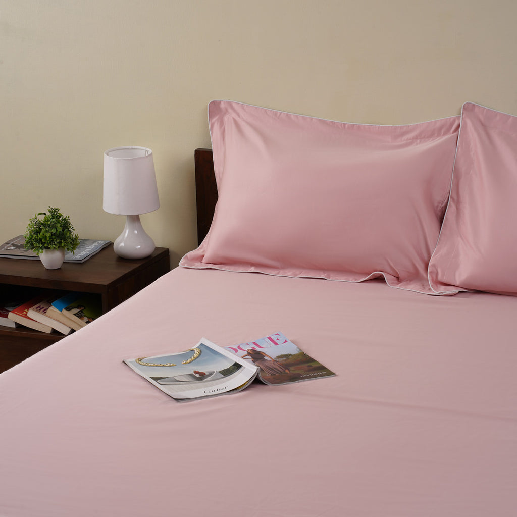 Origin Bedsheet In Pastel Pink