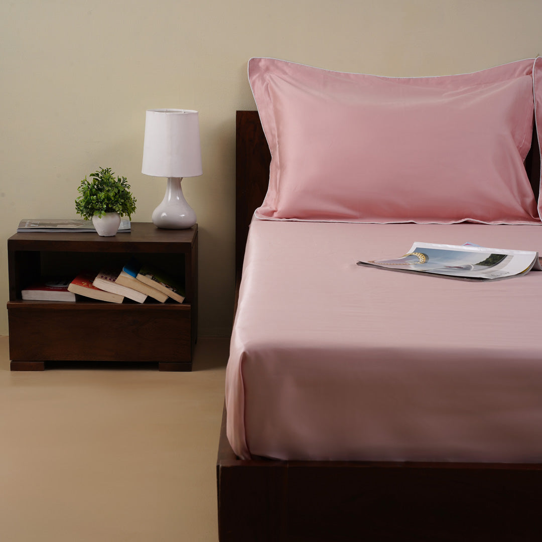 Origin Bedsheet In Pastel Pink