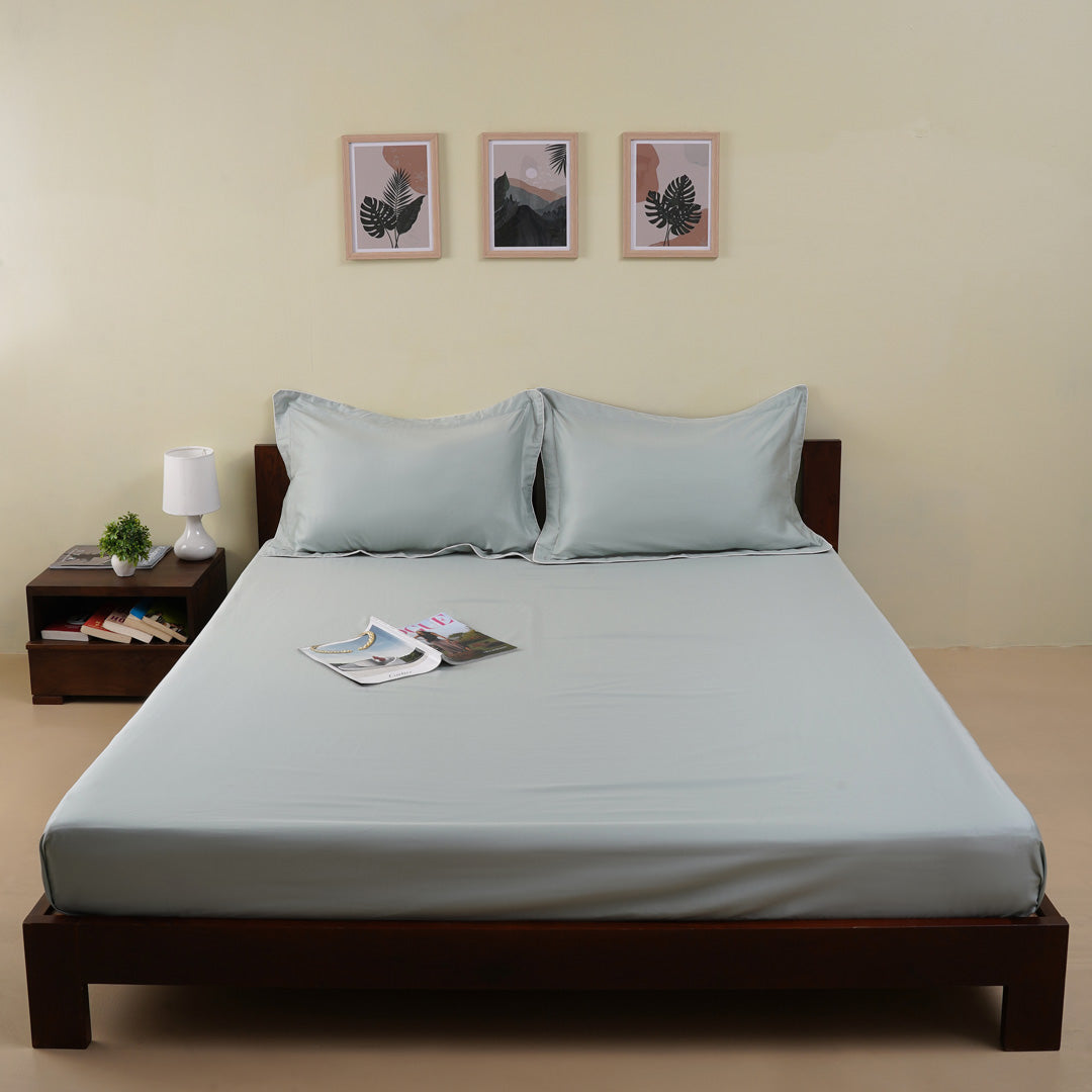 Origin Bedsheet in Misty Jade