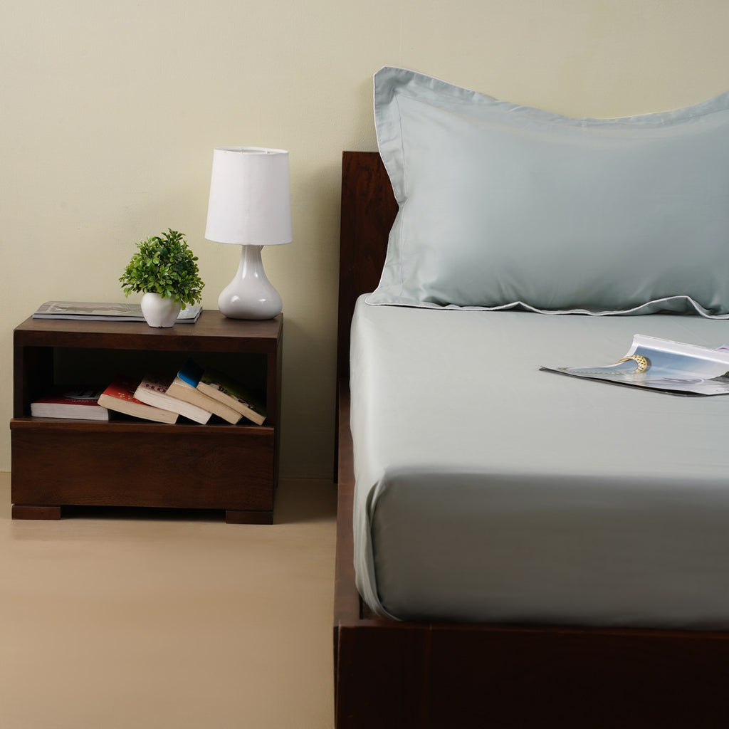 Origin Bedsheet in Misty Jade