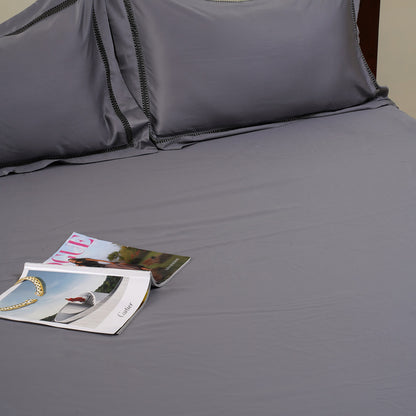 Waves Bedsheet In Grey