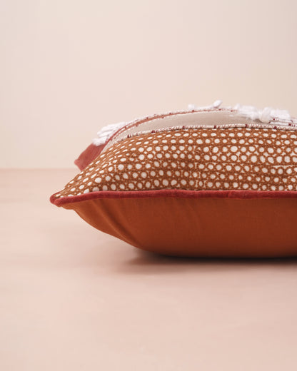 Abstract Embroidered Cushion Cover