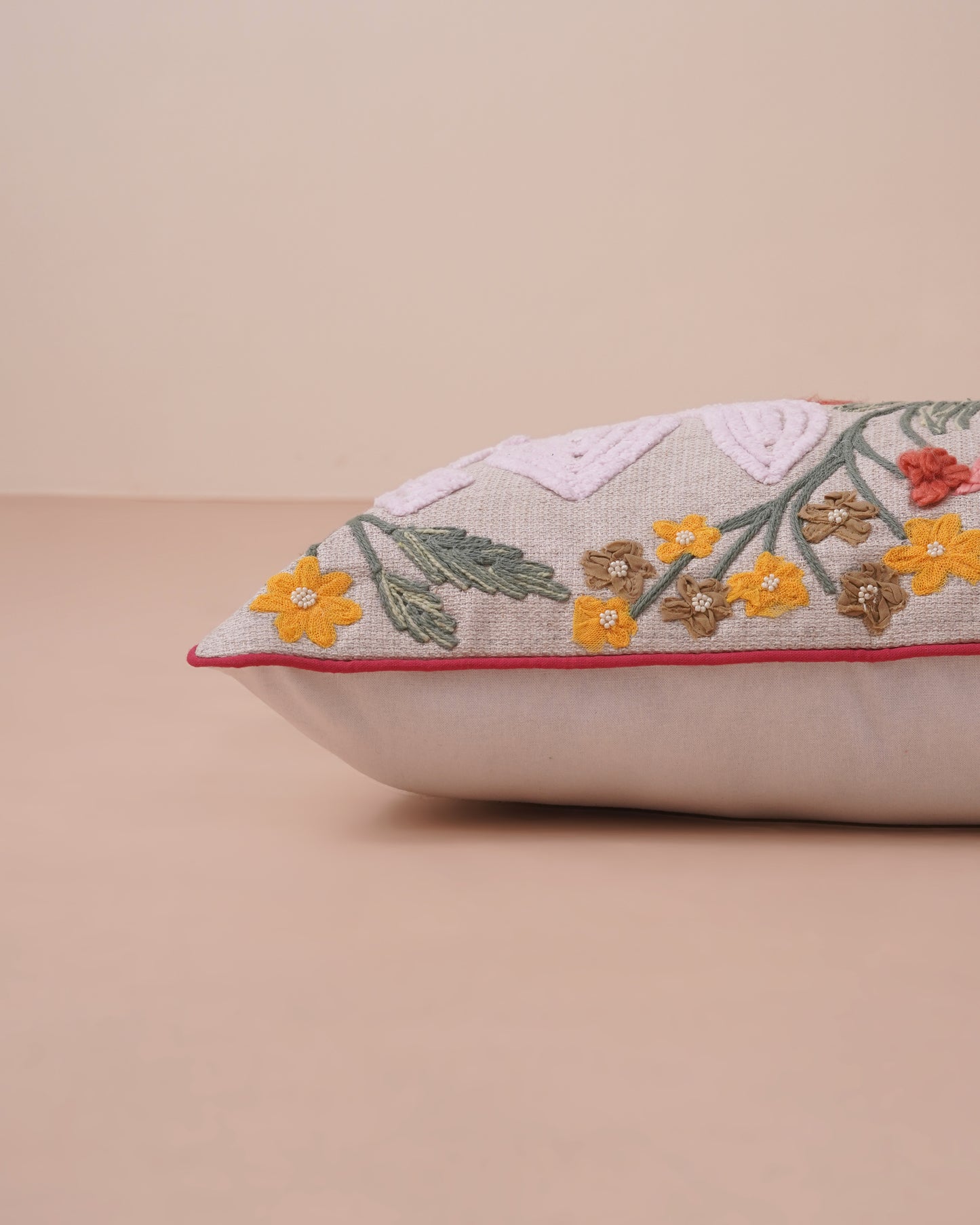Lotus Tufted Cushion Cover