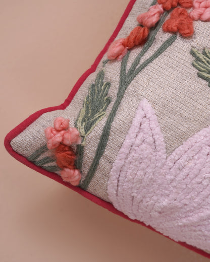 Lotus Tufted Cushion Cover
