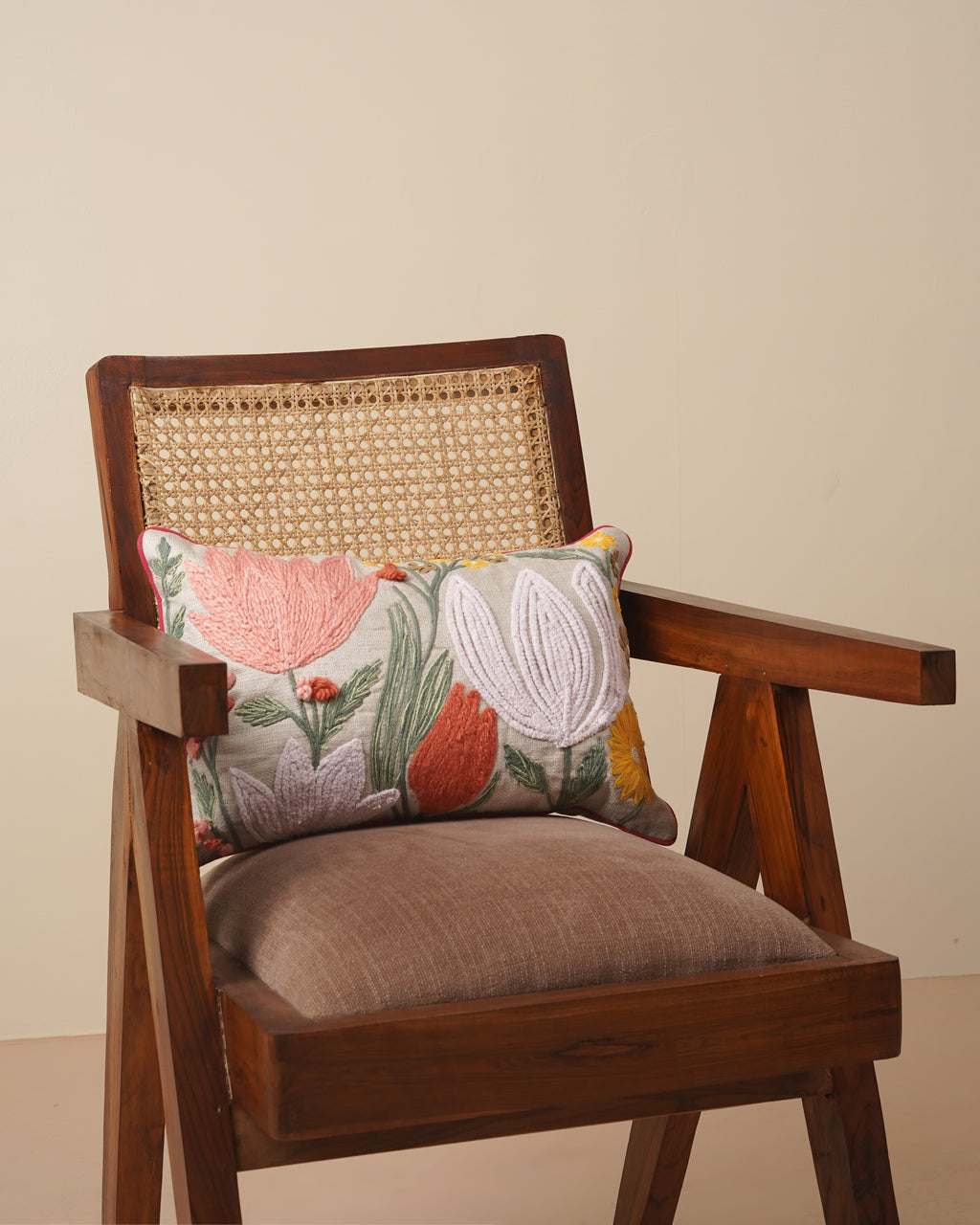 Lotus Tufted Cushion Cover