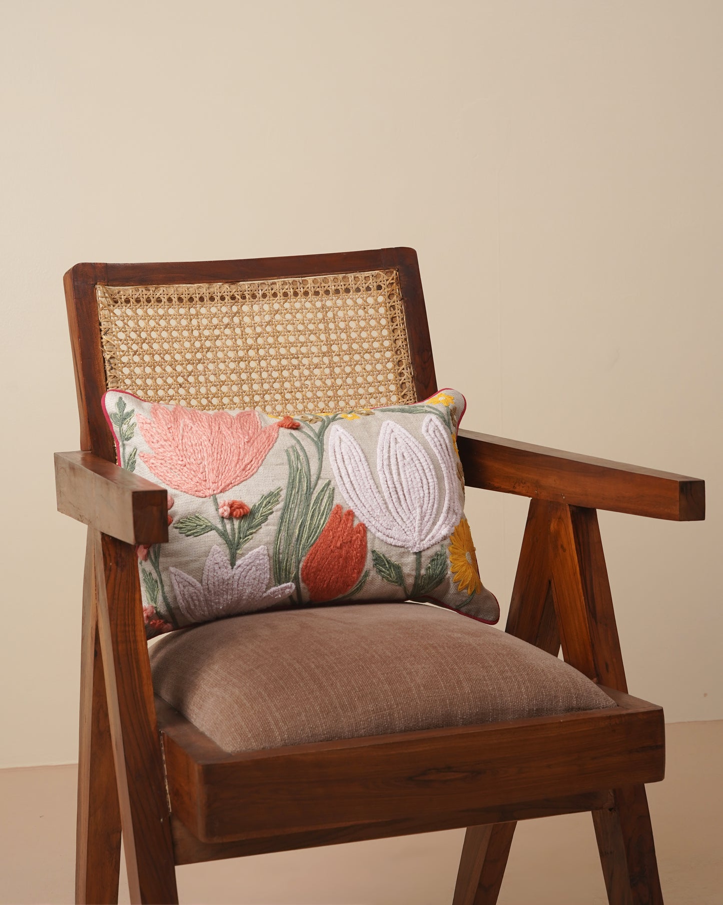 Lotus Tufted Cushion Cover
