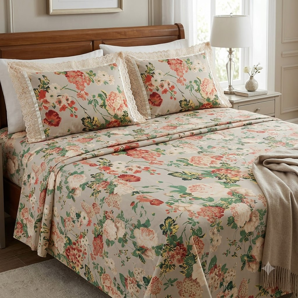 Kaya Bedsheet - King size Bedsheet