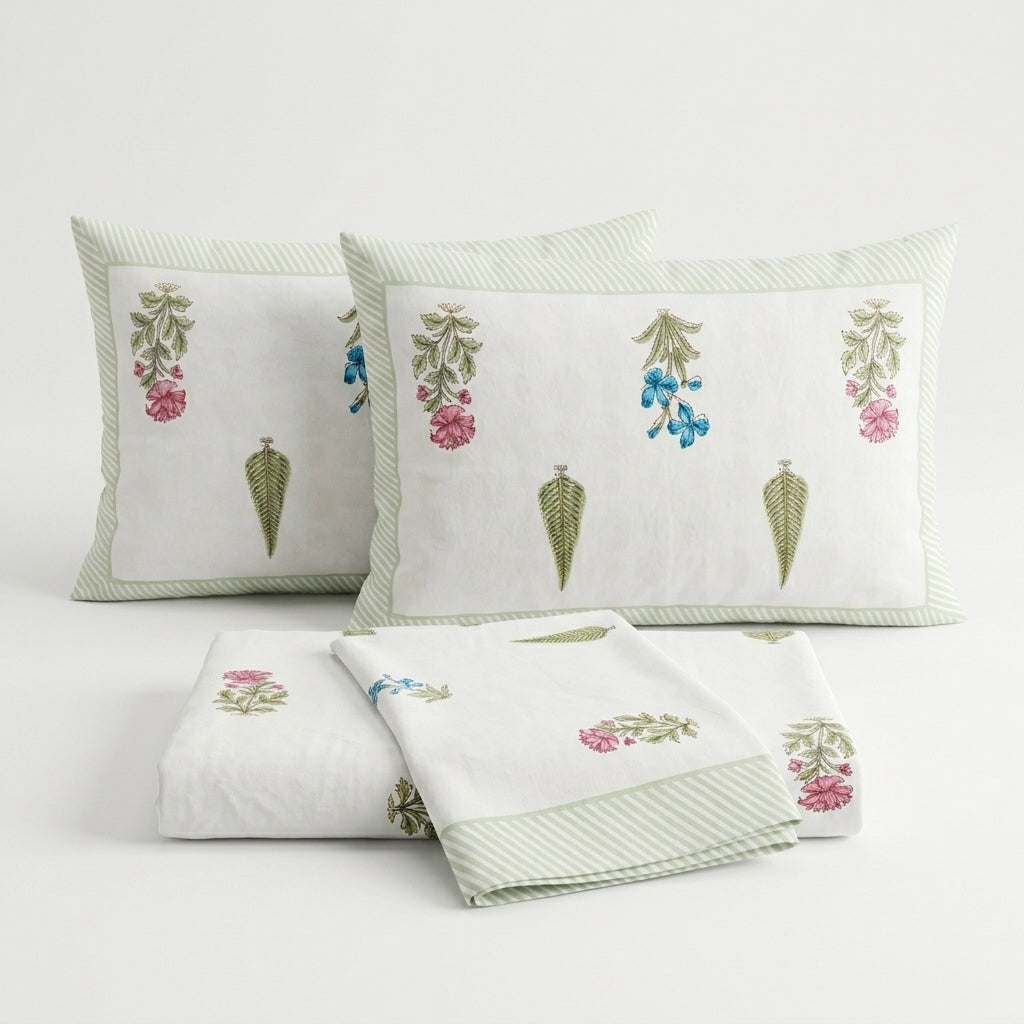Pink Dahlia King Size Bedsheet