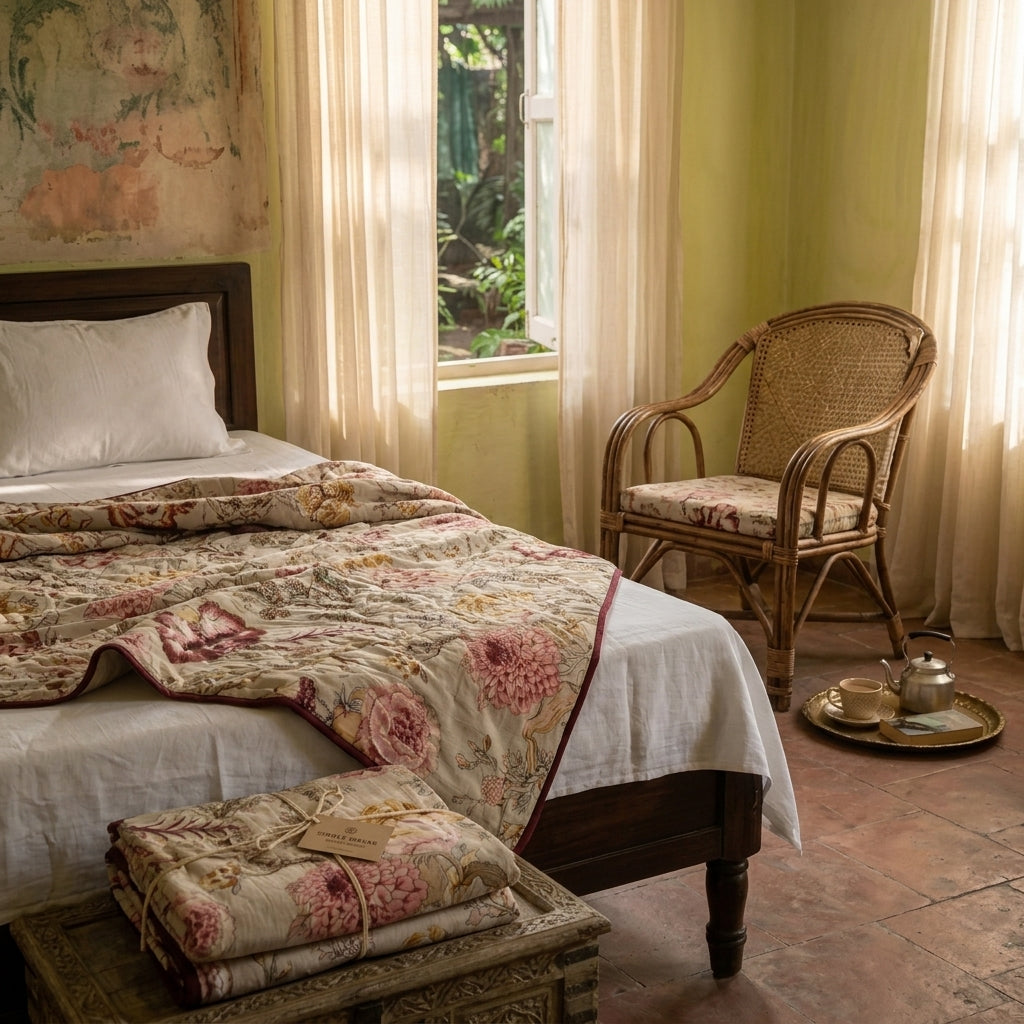 Vintage Garden Mul Dohar (Single)- 2Pcs