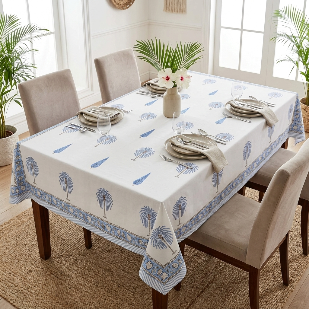 Neel Tal Table Cover (6 Seater)