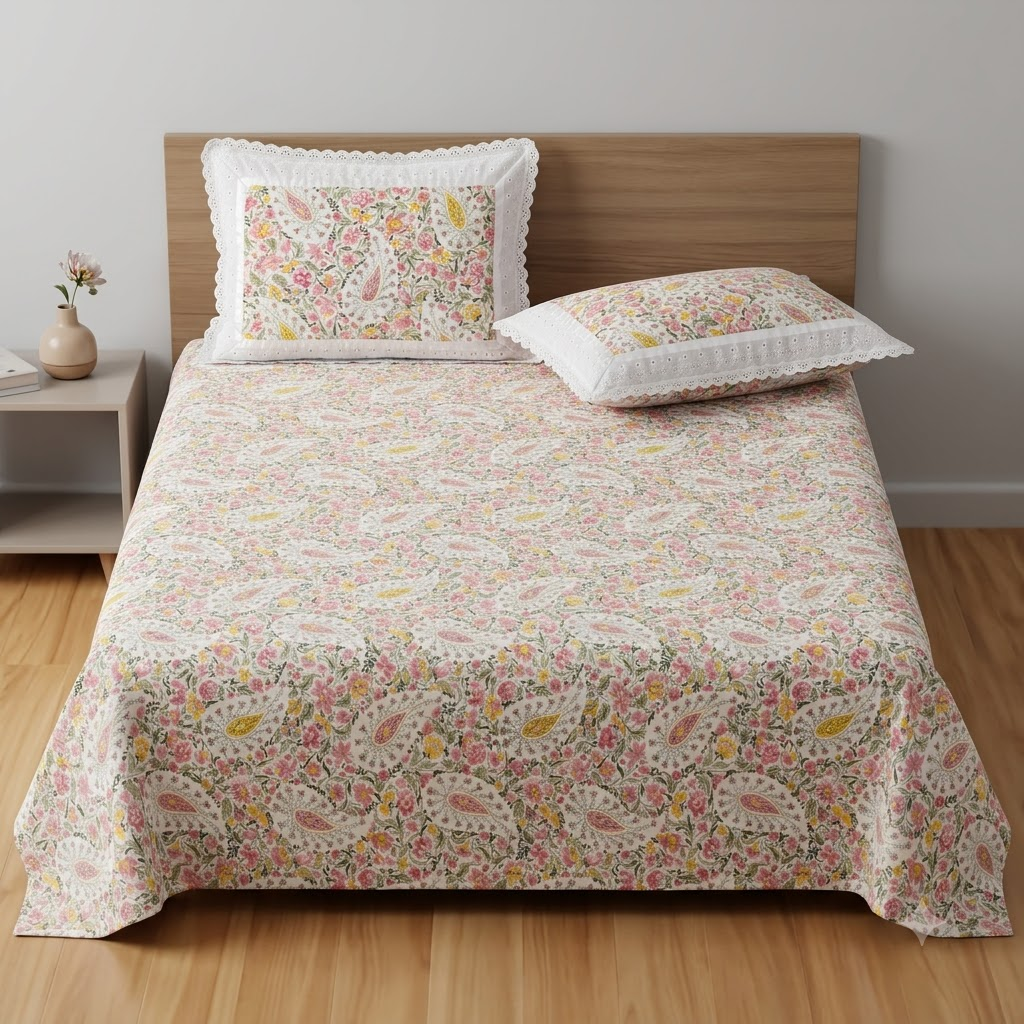 Kairi Bedsheet - King size Bedsheet