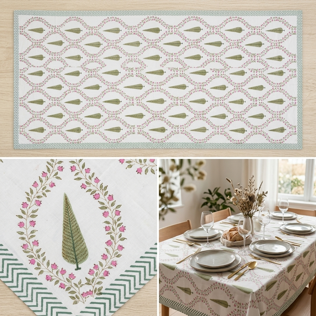 Devdar Bagh Table Cover (6 Seater)