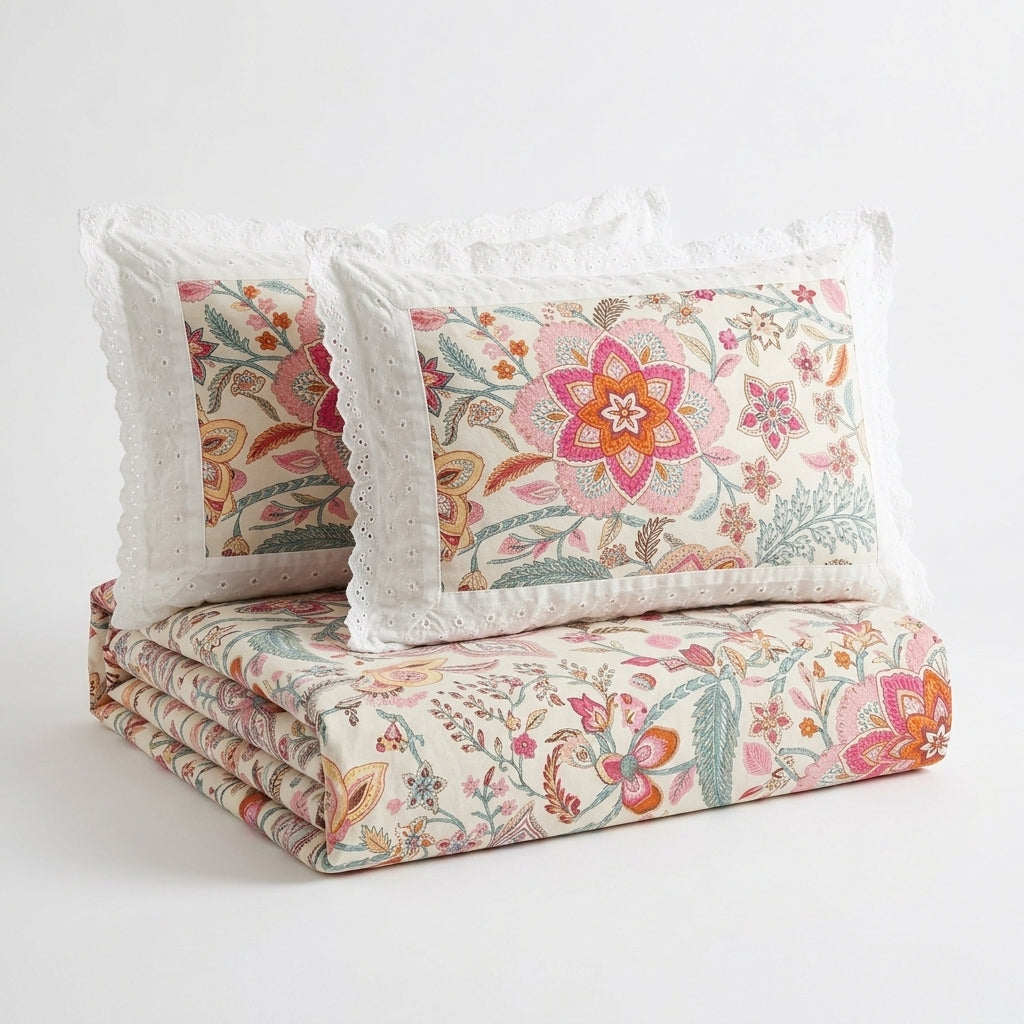 Jaipur Bloom Cotton Bedsheet