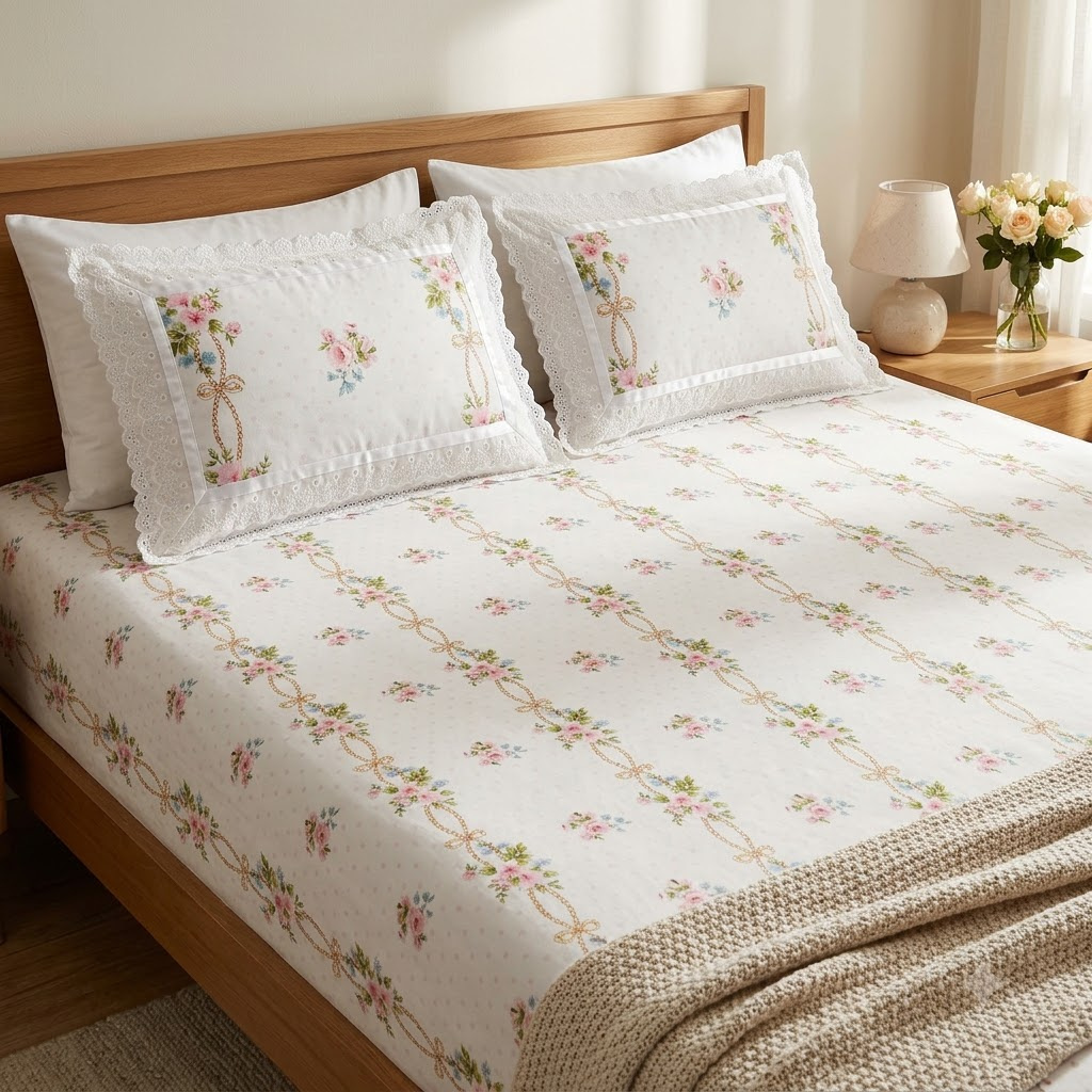 Chantilly Bedsheet - King size Bedsheet