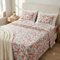 Surkh Rose Bedsheet - King size Bedsheet