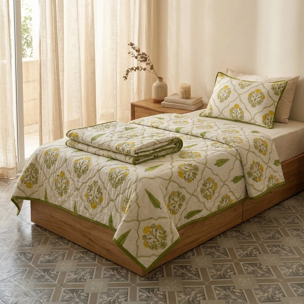 Marigold Garden Mul Dohar (Single)-2pcs