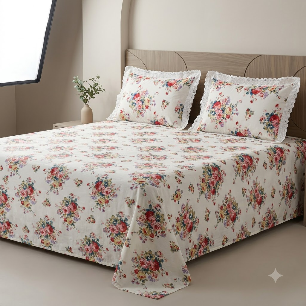 Amara Bedsheet - King size Bedsheet