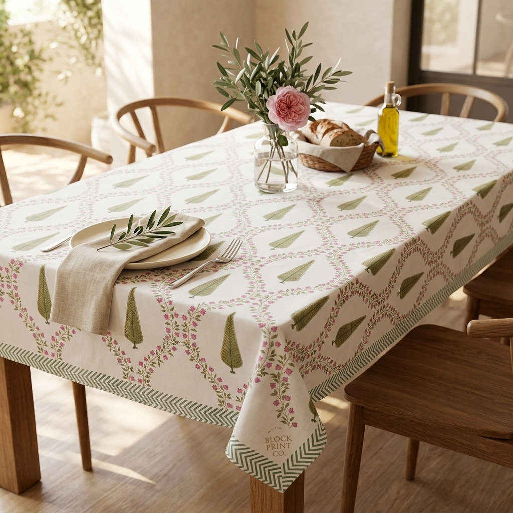 Devdar Bagh Table Cover (6 Seater)