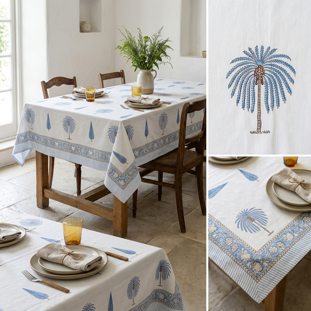 Neel Tal Table Cover (6 Seater)