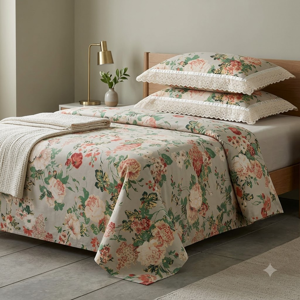 Kaya Bedsheet - King size Bedsheet