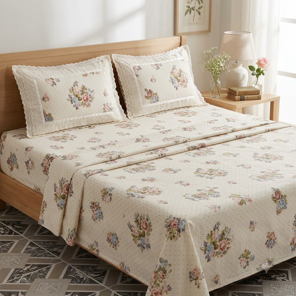 Primrose Bedsheet - King size Bedsheet