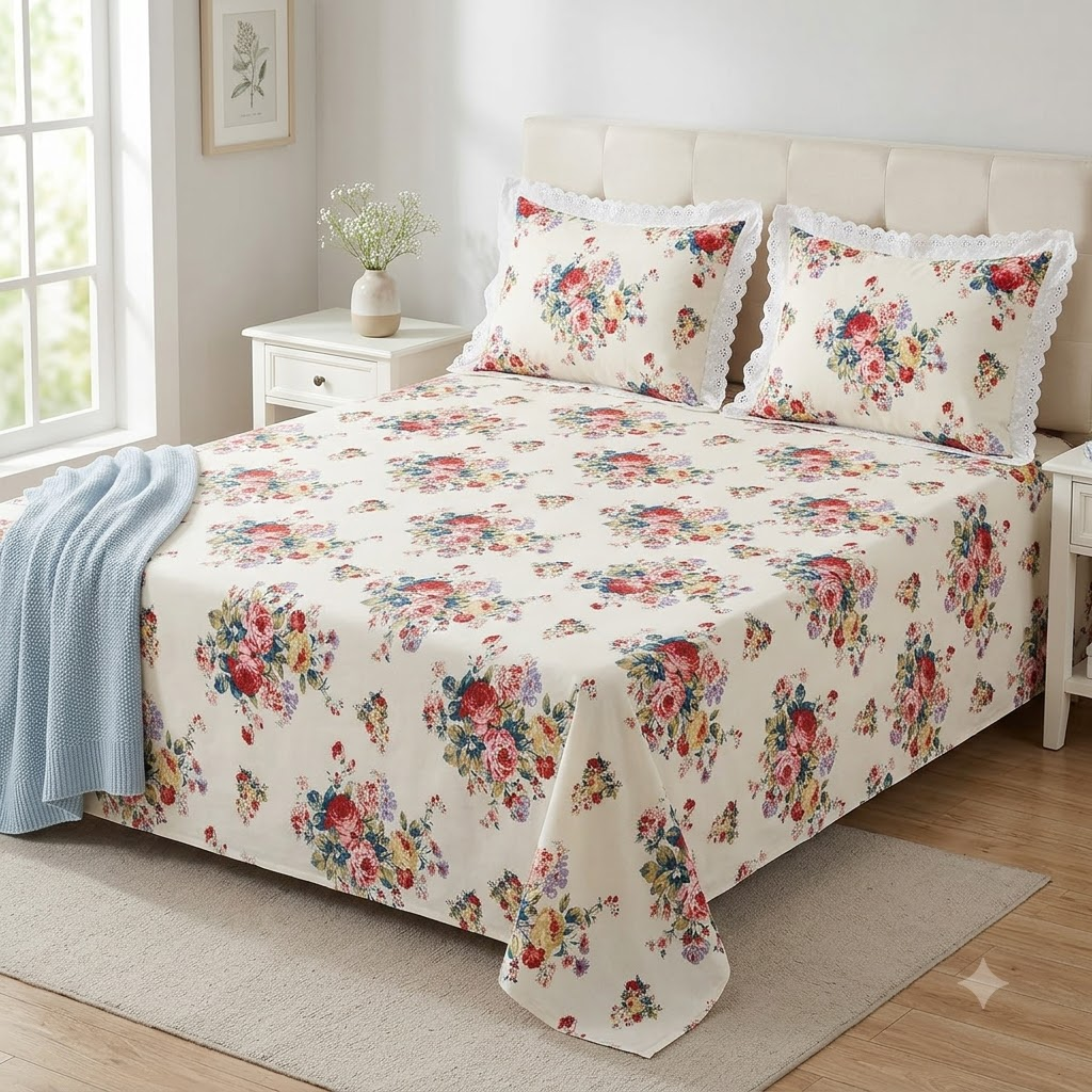 Amara Bedsheet - King size Bedsheet