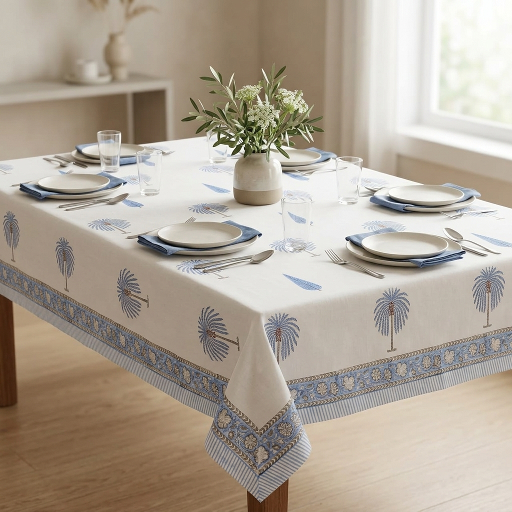 Neel Tal Table Cover (6 Seater)