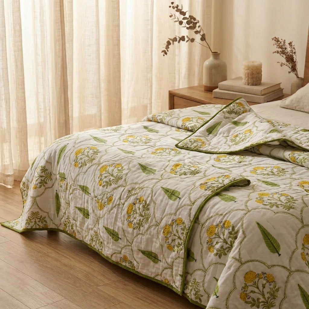 Marigold Garden Mul Dohar (Single)-2pcs