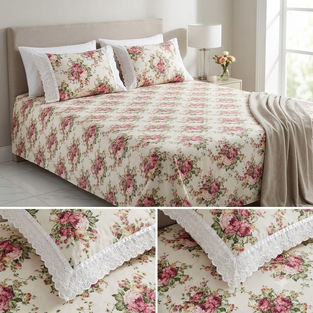 Rida Bedsheet - King size Bedsheet