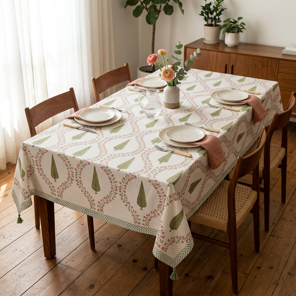 Devdar Bagh Table Cover (6 Seater)