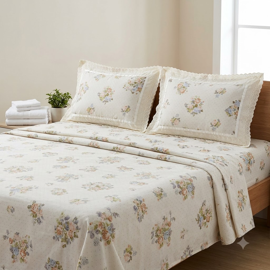Primrose Bedsheet - King size Bedsheet
