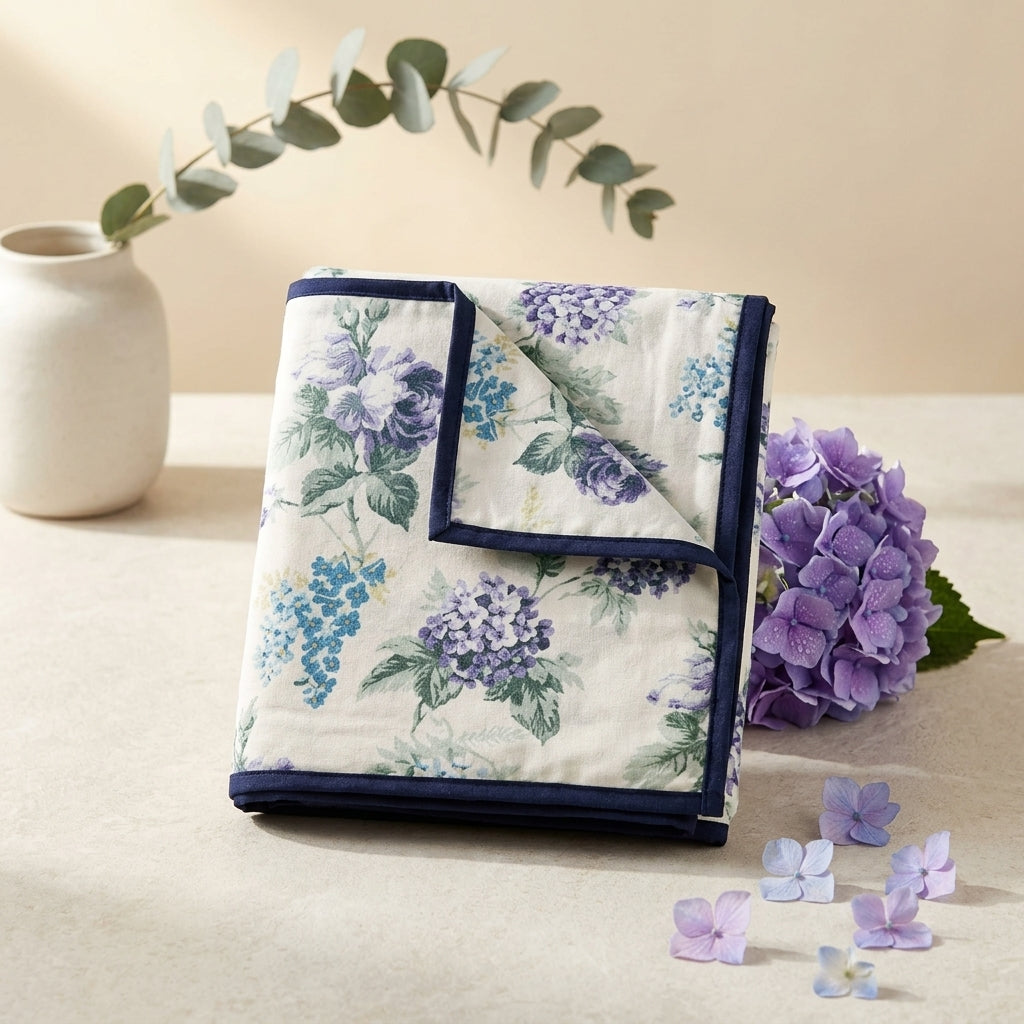 Blue Rose Garden Mul Dohar (Single)- 2 Pcs