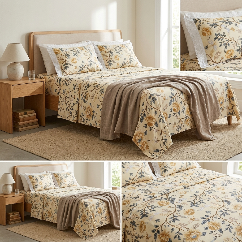Honeybloom Garden Bedsheet - King Size